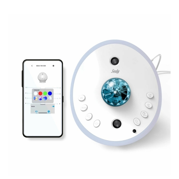 NIB - SEALY KIDS PROJECTOR & SLEEP MACHINE W/BLUETOOTH SPEAKER - Picture 5 of 7